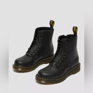 Dr. Martens Black Womans Lace-Up Boots